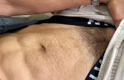 Young Ripped Straight Lad Wanks his Huge Uncut Cock & Shows off his Hairy Hole & Cums Everywhere!